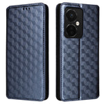 Oppo K11 5G / OnePlus Nord CE3 5G Präglat Rhombus Plånboksfodral Dammtätt PU-läder Stativfodral