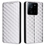 PU-läderfodral för Xiaomi 13T / 13T Pro / Redmi K60 Ultra, plånboksfodral med rhombusprägling