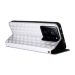 PU-läderfodral för Xiaomi 13T / 13T Pro / Redmi K60 Ultra, plånboksfodral med rhombusprägling