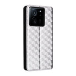 PU-läderfodral för Xiaomi 13T / 13T Pro / Redmi K60 Ultra, plånboksfodral med rhombusprägling