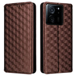 PU-läderfodral för Xiaomi 13T / 13T Pro / Redmi K60 Ultra, plånboksfodral med rhombusprägling