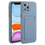 For iPhone 15 Pro TPU Phone Back Case Card Slot Design Mobile Phone Protective Shell Cover