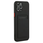 For iPhone 15 Pro TPU Phone Back Case Card Slot Design Mobile Phone Protective Shell Cover