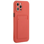 For iPhone 15 Pro TPU Phone Back Case Card Slot Design Mobile Phone Protective Shell Cover