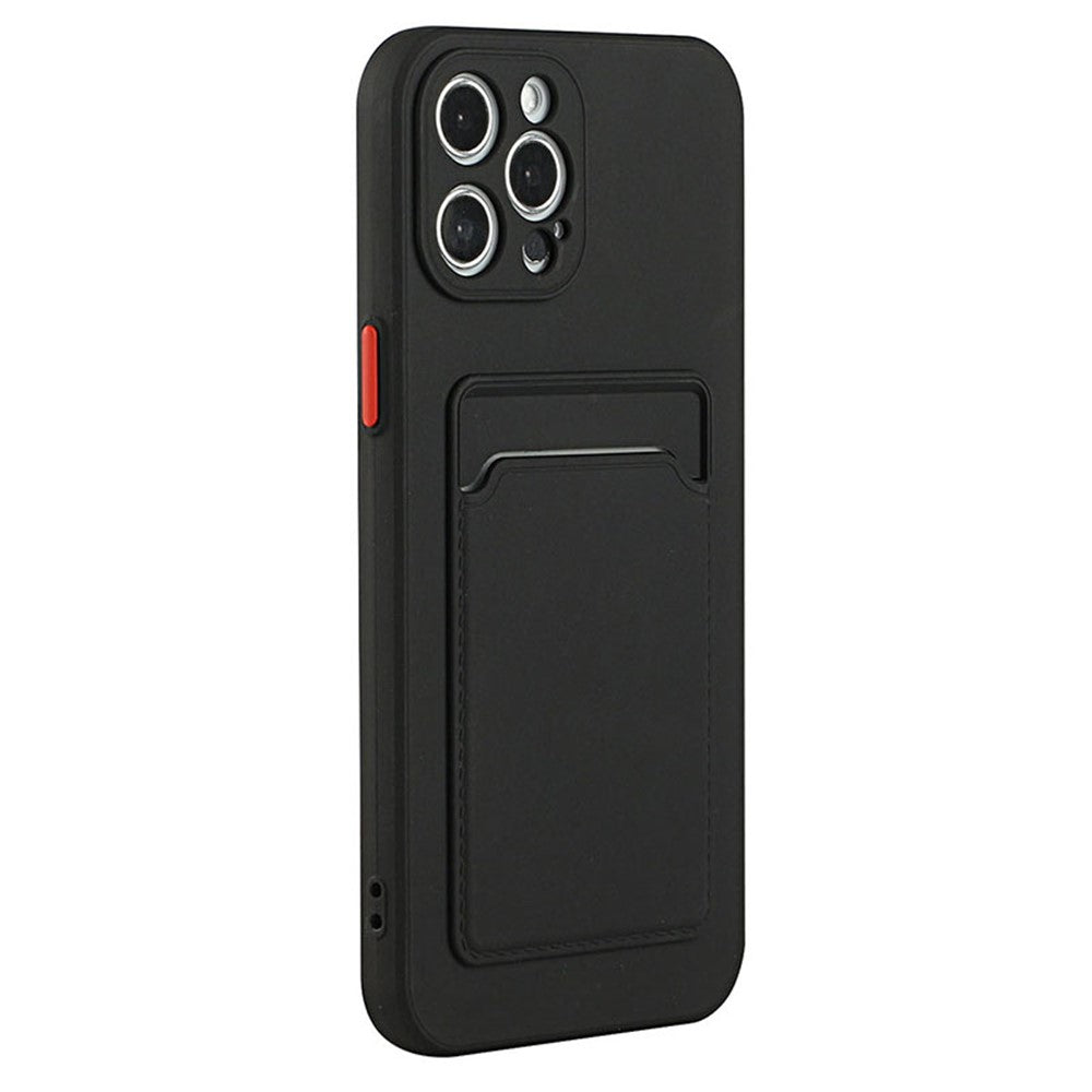 Til iPhone 15 Pro Max Anti-ridse TPU Telefoncover Stødsikkert Kortholder Etui