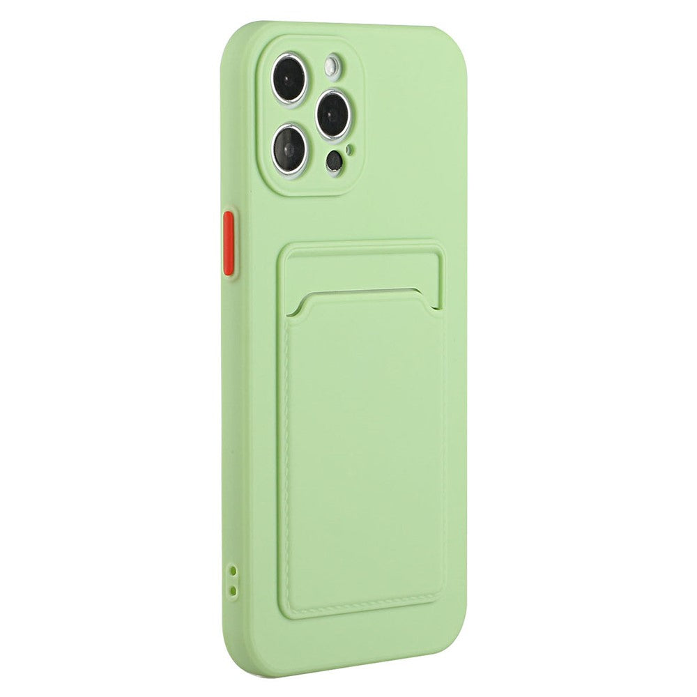 Til iPhone 15 Pro Max Anti-ridse TPU Telefoncover Stødsikkert Kortholder Etui