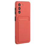 For Samsung Galaxy S23 FE Drop-proof Card Holder Back Cover Soft TPU Phone Case