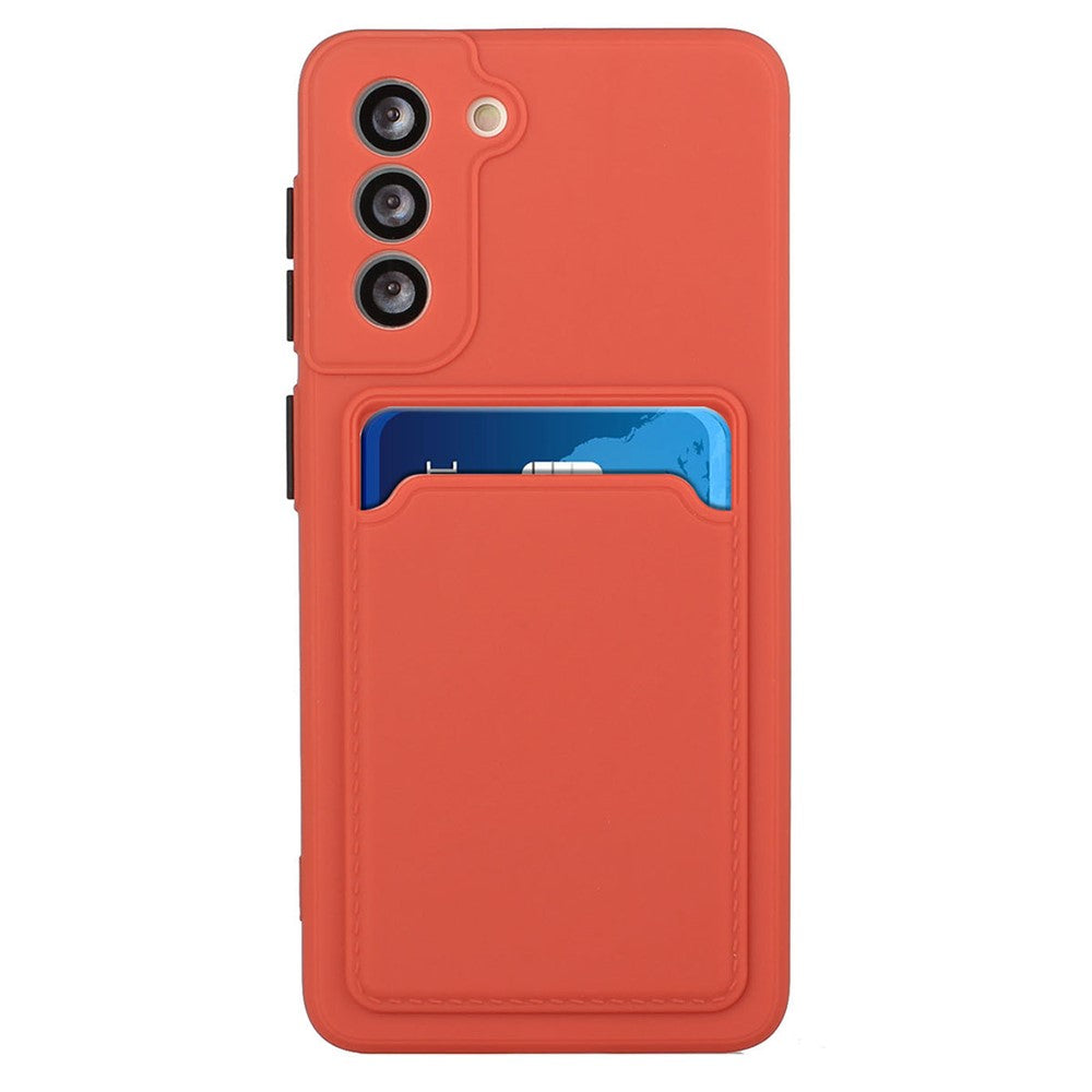 For Samsung Galaxy S23 FE Drop-proof Card Holder Back Cover Soft TPU Phone Case