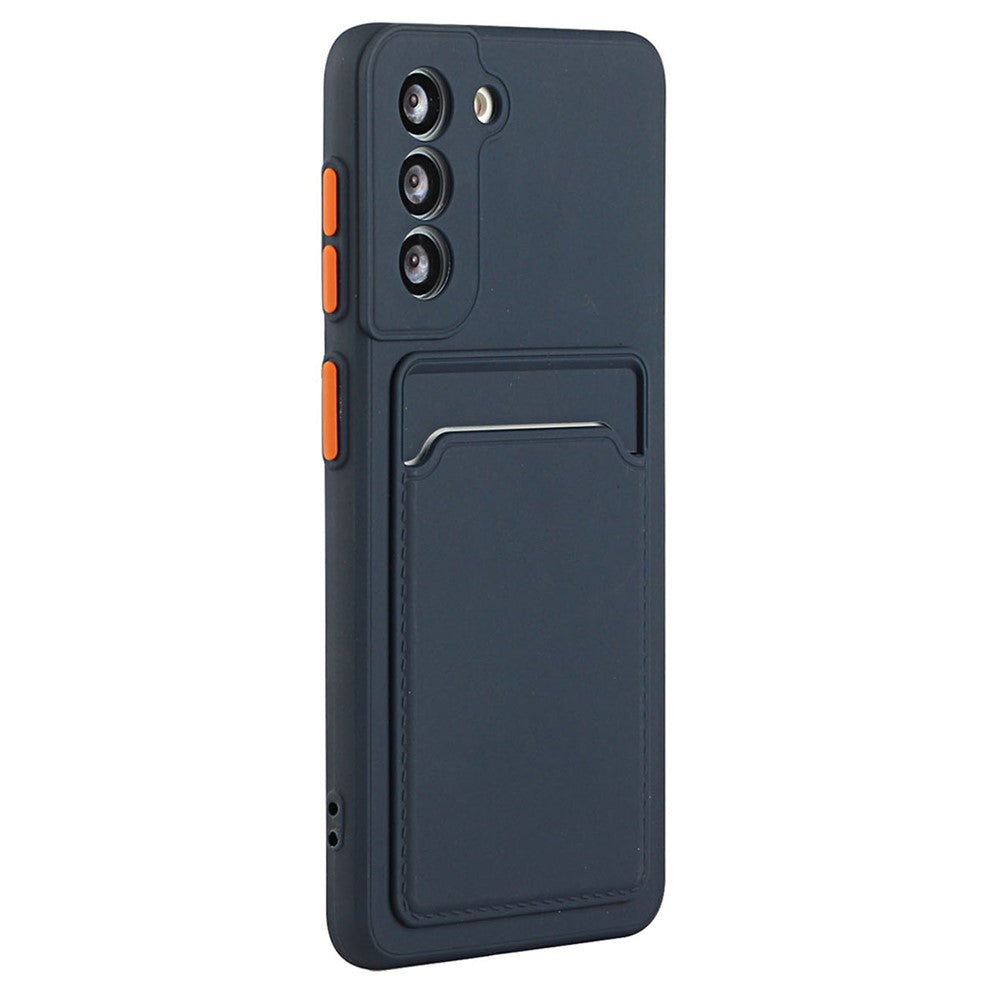 For Samsung Galaxy S23 FE Drop-proof Card Holder Back Cover Soft TPU Phone Case