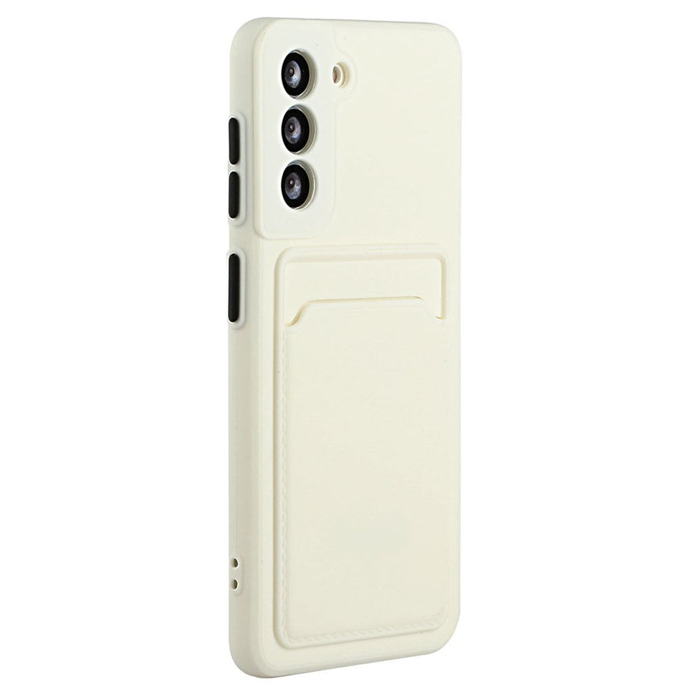 For Samsung Galaxy S23 FE Drop-proof Card Holder Back Cover Soft TPU Phone Case
