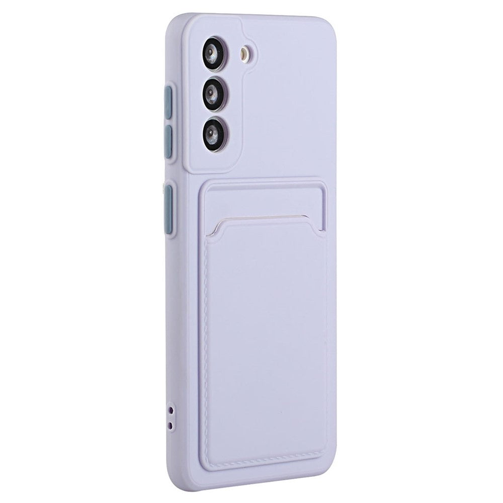 For Samsung Galaxy S23 FE Drop-proof Card Holder Back Cover Soft TPU Phone Case