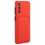 For Samsung Galaxy S23 FE Drop-proof Card Holder Back Cover Soft TPU Phone Case