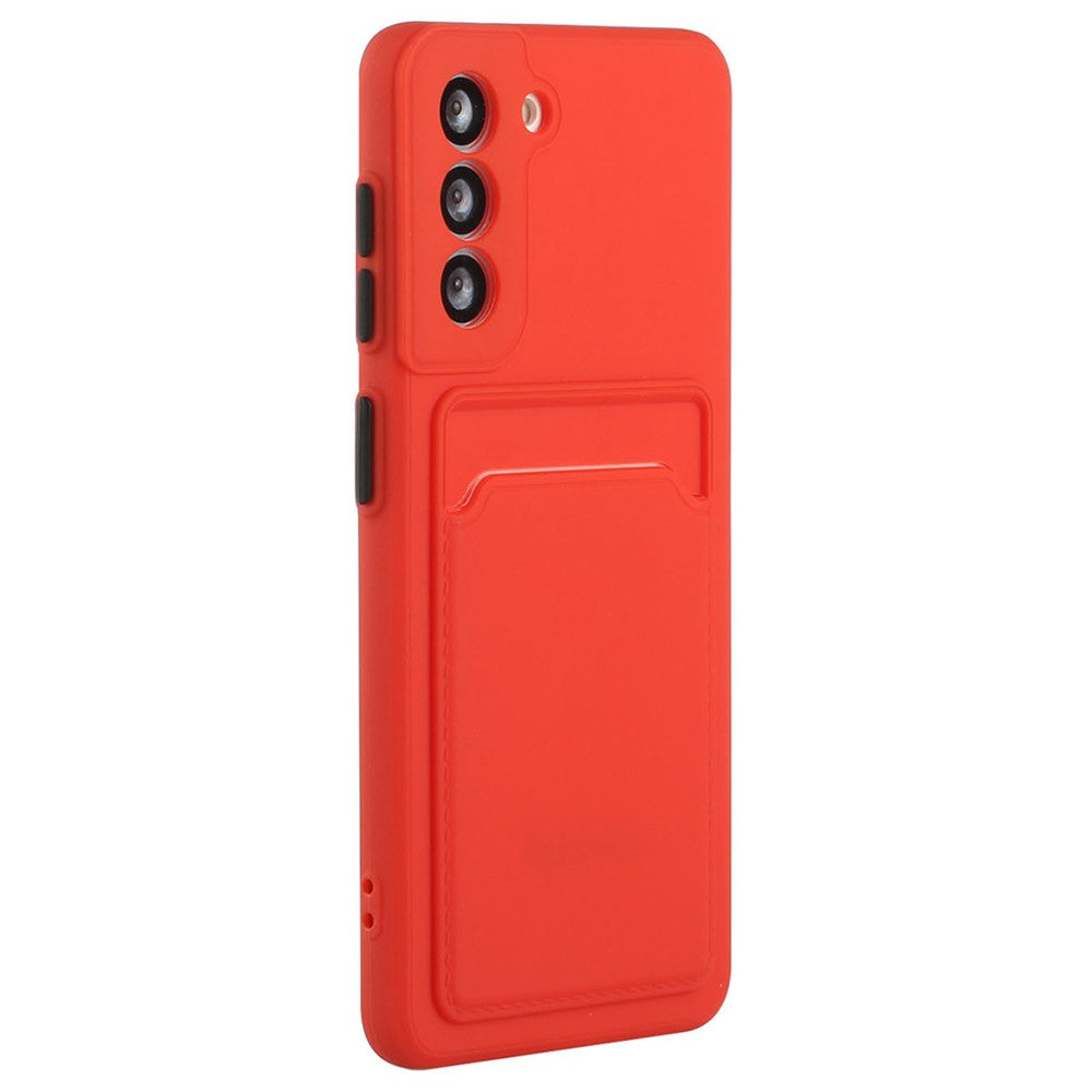 For Samsung Galaxy S23 FE Drop-proof Card Holder Back Cover Soft TPU Phone Case