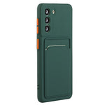 For Samsung Galaxy S23 FE Drop-proof Card Holder Back Cover Soft TPU Phone Case