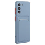 For Samsung Galaxy S23 FE Drop-proof Card Holder Back Cover Soft TPU Phone Case