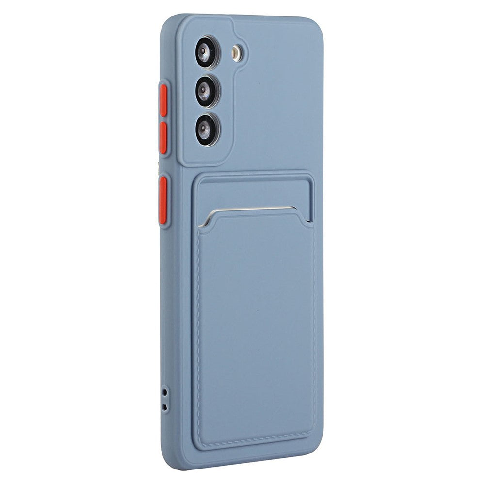 For Samsung Galaxy S23 FE Drop-proof Card Holder Back Cover Soft TPU Phone Case