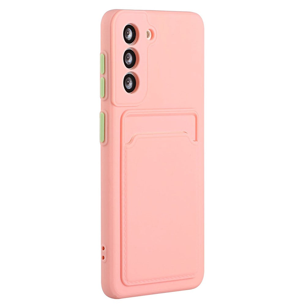 For Samsung Galaxy S23 FE Drop-proof Card Holder Back Cover Soft TPU Phone Case