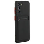 For Samsung Galaxy S23 FE Drop-proof Card Holder Back Cover Soft TPU Phone Case