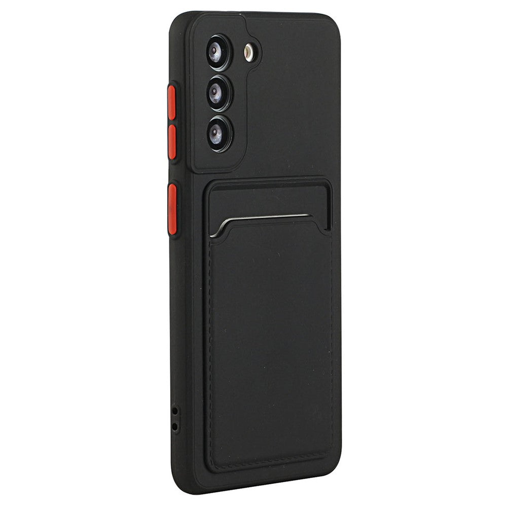 For Samsung Galaxy S23 FE Drop-proof Card Holder Back Cover Soft TPU Phone Case