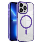 Magnetic Case for iPhone 13 Pro Max , PC + TPU Transparent Phone Cover Compatible with MagSafe