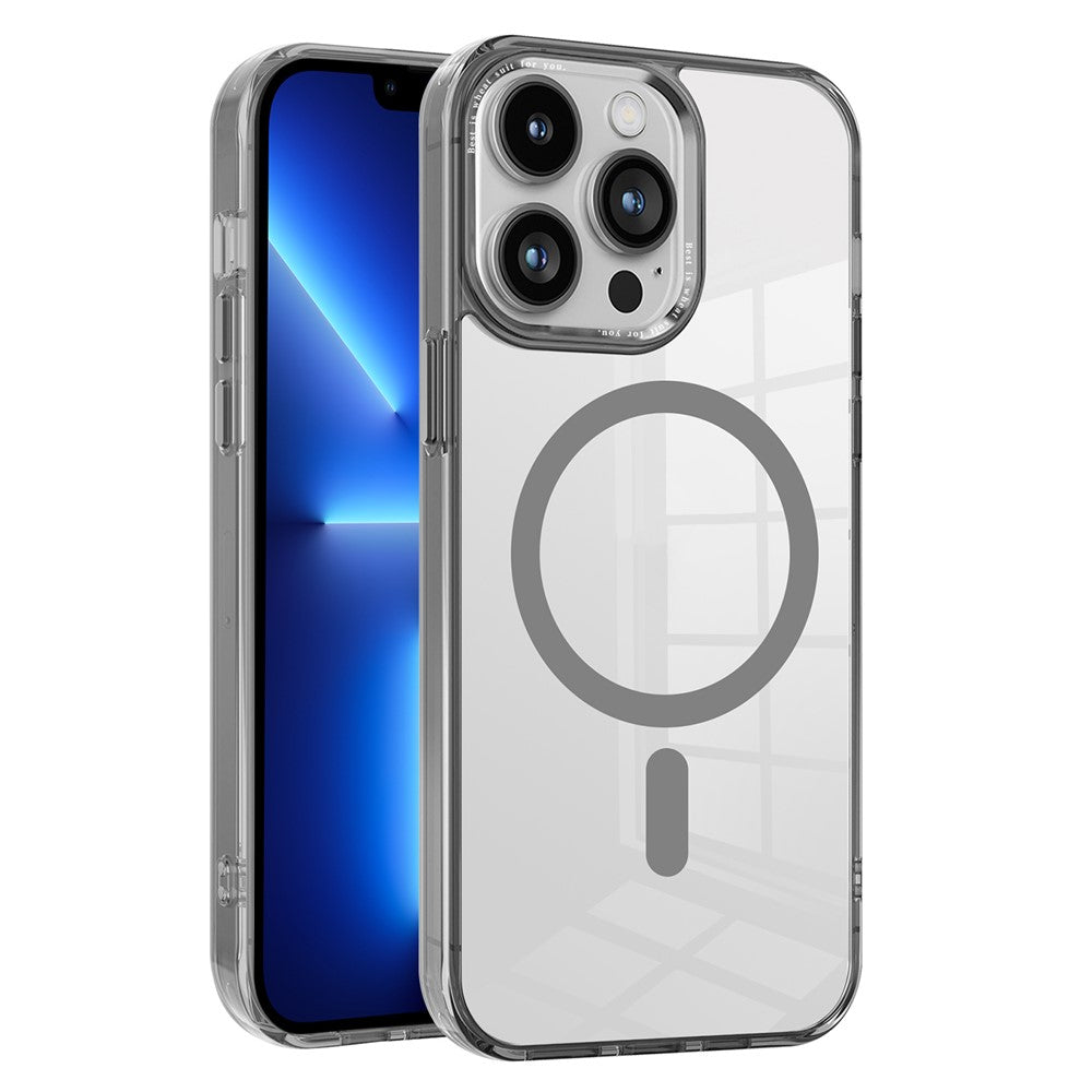 Magnetic Case for iPhone 13 Pro Max , PC + TPU Transparent Phone Cover Compatible with MagSafe