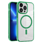 Magnetic Case for iPhone 13 Pro Max , PC + TPU Transparent Phone Cover Compatible with MagSafe