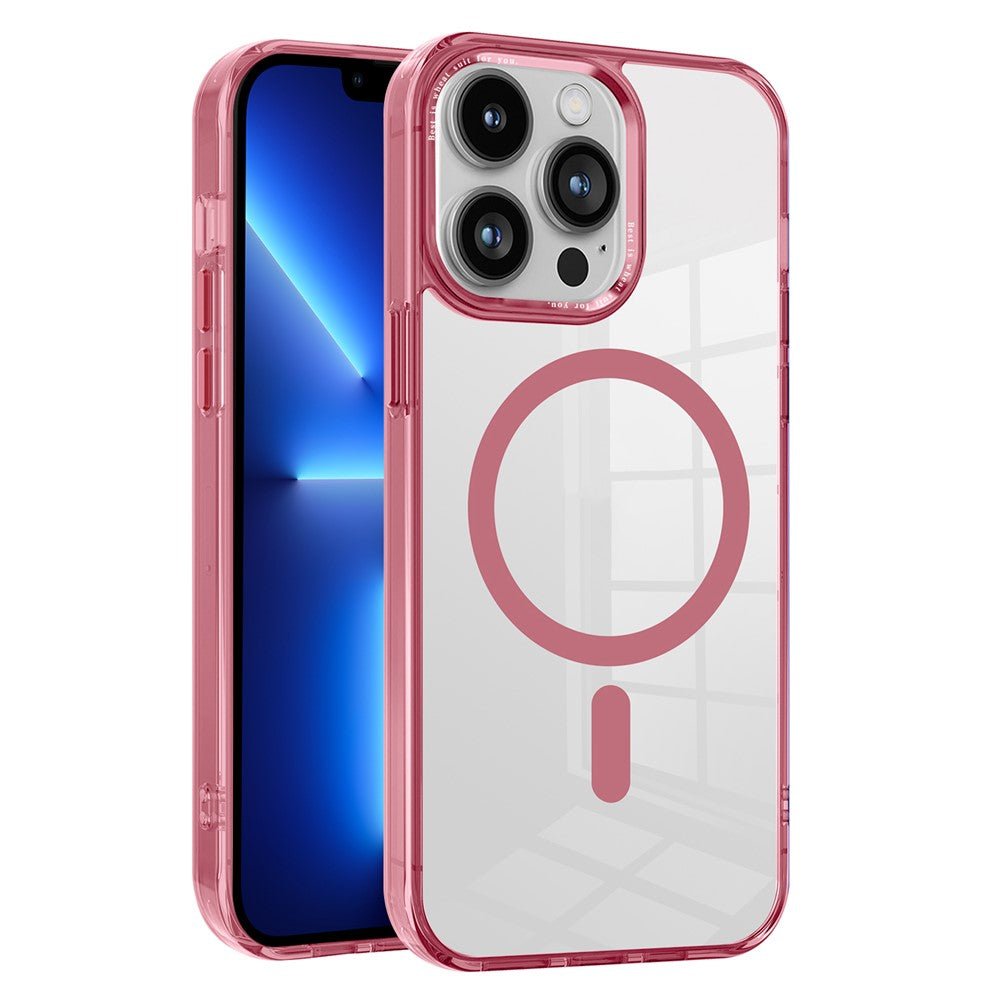 Magnetic Case for iPhone 13 Pro Max , PC + TPU Transparent Phone Cover Compatible with MagSafe