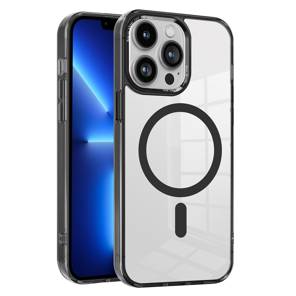 Magnetic Case for iPhone 13 Pro Max , PC + TPU Transparent Phone Cover Compatible with MagSafe
