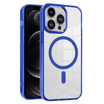 PC + TPU Case for iPhone 12 Pro Max , Transparent Magnetic Phone Cover Compatible with MagSafe