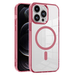 PC + TPU Case for iPhone 12 Pro Max , Transparent Magnetic Phone Cover Compatible with MagSafe