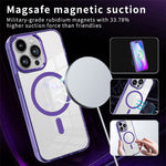 Til iPhone 12 / 12 Pro Magnetisk Telefoncover Gennemsigtigt PC + TPU Cover Kompatibelt med MagSafe