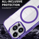 Til iPhone 12 / 12 Pro Magnetisk Telefoncover Gennemsigtigt PC + TPU Cover Kompatibelt med MagSafe