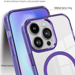 Til iPhone 12 / 12 Pro Magnetisk Telefoncover Gennemsigtigt PC + TPU Cover Kompatibelt med MagSafe