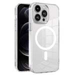 Til iPhone 12 / 12 Pro Magnetisk Telefoncover Gennemsigtigt PC + TPU Cover Kompatibelt med MagSafe