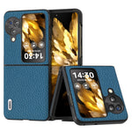 ABEEL For Oppo Find N3 Flip 5G Genuine Cow Leather + PC Phone Case Litchi Texture Drop Protection Cover