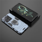 For Xiaomi Redmi K60 Ultra / 13T / 13T Pro Anti-drop Back Cover Ring Holder Kickstand PC+TPU Phone Case
