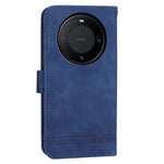 DIERFENG DF-03 PU Leather Stand Case for Huawei Mate 60 Pro , Lines Imprinted Phone Cover Wallet