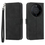 DIERFENG DF-03 For Huawei Mate 60 Slim-Fit PU Leather Stand Case Imprinted Phone Cover Wallet