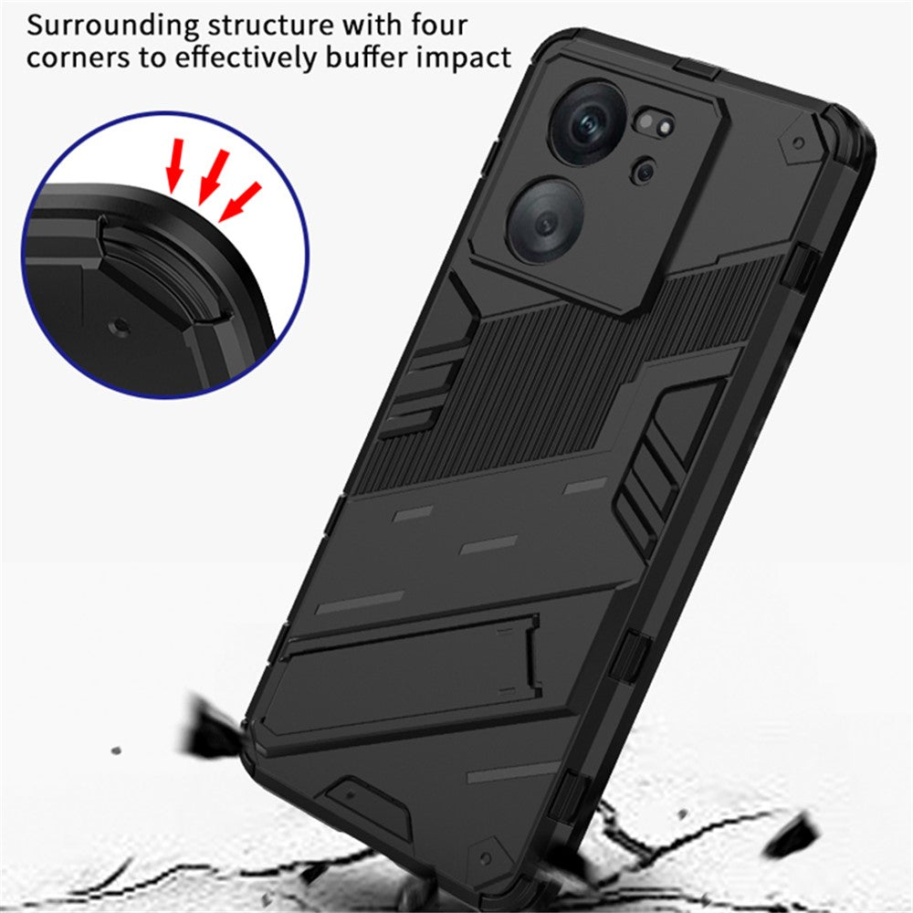 For Xiaomi Redmi K60 Ultra / 13T / 13T Pro PC+TPU Kickstand Back Cover Shockproof Protective Phone Case