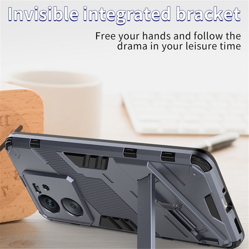 For Xiaomi Redmi K60 Ultra / 13T / 13T Pro PC+TPU Kickstand Back Cover Shockproof Protective Phone Case