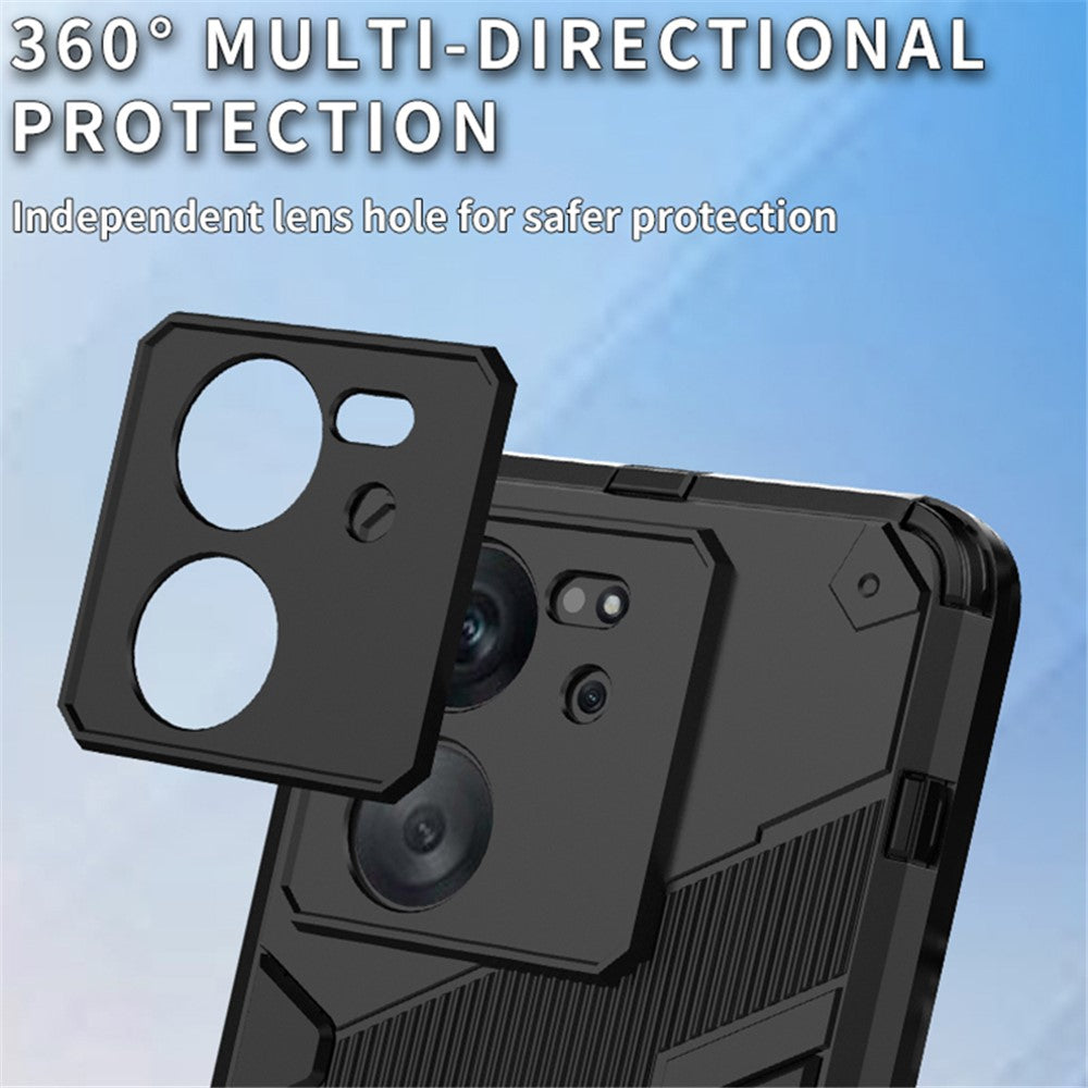 For Xiaomi Redmi K60 Ultra / 13T / 13T Pro PC+TPU Kickstand Back Cover Shockproof Protective Phone Case
