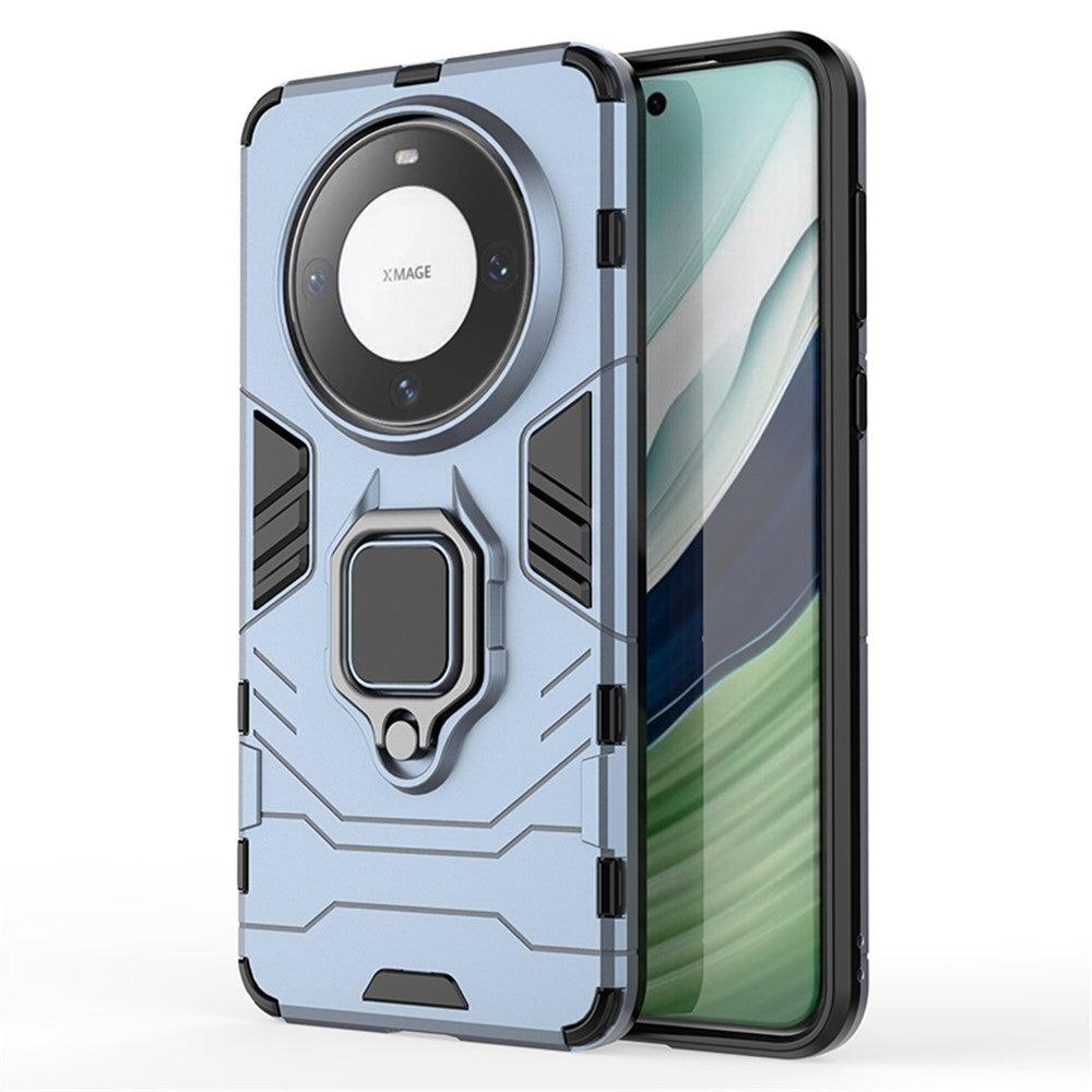 Huawei Mate 60 Pro TPU+PC Skyddsskal Ringhållare Stöd mobilskal