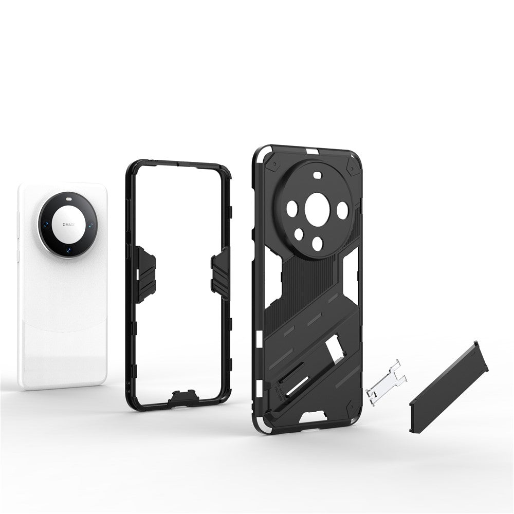 For Huawei Mate 60 Pro Kickstand Back Cover PC+TPU Shockproof Smartphone Case