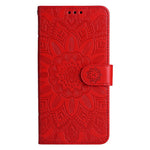 Mobile Phone Case for Oppo A58 4G , Wallet Stand Shell PU Leather Sunflower Imprinted Phone Cover