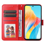 Mobile Phone Case for Oppo A58 4G , Wallet Stand Shell PU Leather Sunflower Imprinted Phone Cover
