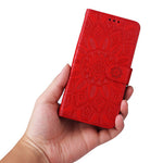Mobile Phone Case for Oppo A58 4G , Wallet Stand Shell PU Leather Sunflower Imprinted Phone Cover