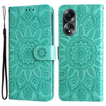 Mobile Phone Case for Oppo A58 4G , Wallet Stand Shell PU Leather Sunflower Imprinted Phone Cover