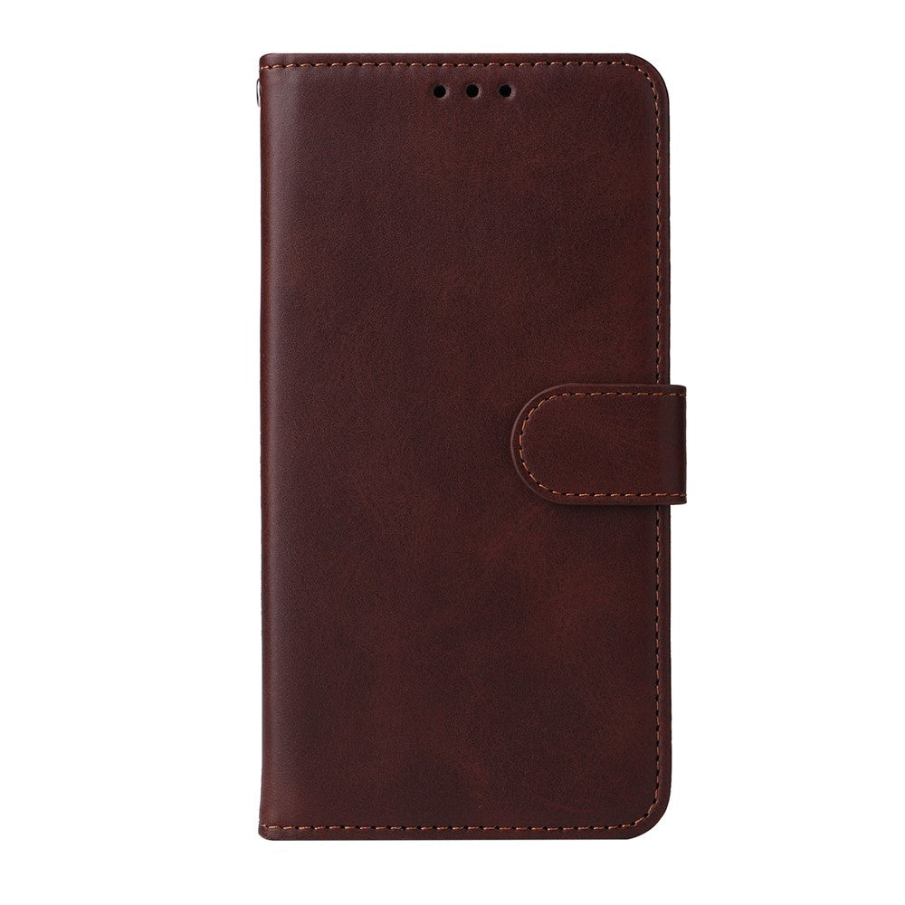 For Oppo A58 4G Wallet Stand PU Leather Cell Phone Case Calf Texture Full Protection Phone Cover