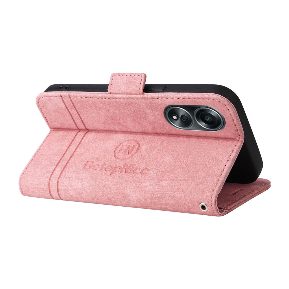 BETOPNICE 001 For Oppo A58 4G Anti-Scratch PU Leather Phone Case Stand Wallet Shockproof Cover
