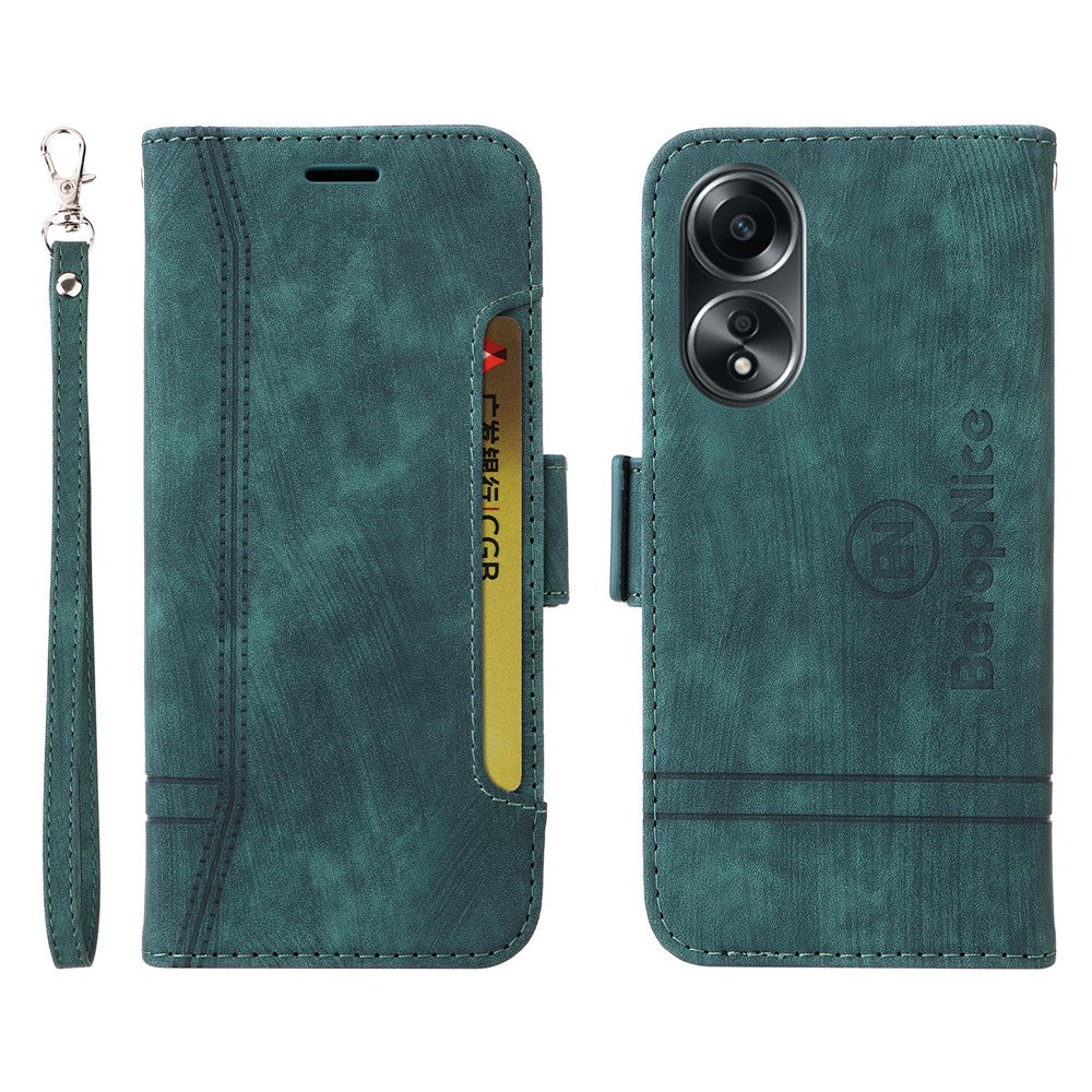 BETOPNICE 001 For Oppo A58 4G Anti-Scratch PU Leather Phone Case Stand Wallet Shockproof Cover